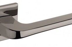 Atlantic Tupai Rapido 5S Line Canha 5mm Slimline Designer Door Handles On Square Rose, Black Satin Nickel - T4007S5SBSN (sold in pairs)