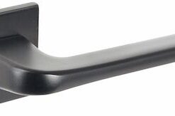 Atlantic Tupai Rapido 5S Line Canha 5mm Slimline Designer Door Handles On Square Rose, Matt Black - T4007S5SMB (sold in pairs)