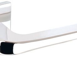 Atlantic Tupai Rapido 5S Line Canha 5mm Slimline Designer Door Handles On Square Rose, Bright Polished Chrome - T4007S5SPC (sold in pairs)