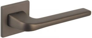 Atlantic Tupai Rapido 5S Line Canha 5mm Slimline Designer Door Handles On Square Rose, Titanium - T4007S5STT (sold in pairs)