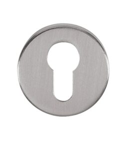 Atlantic Tupai Rapido Curva/Quadraline Round Euro Profile Escutcheon, Satin Chrome - TESCERSC (sold in pairs)