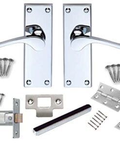 Carlisle Brass CBS55CP/INTB Victorian Scroll Internalpack - 1 Pair Cbs55Cp 1 X Tl2 & 1 Pair 3 Loose Pin Hinges 112mm x 40mm Polished Chrome