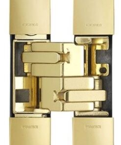 Eurospec CI001130OTT00 1130 Stars 3D Concealed Hinge 134 X 24mm Brass Plated-Pozi Screws Not Supplied 134mm x 24mm Brass Plated