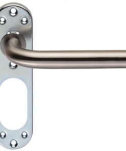 Eurospec CSLP1191SSS 170 X 45 X 8mm Steelworx 19mm Dia.Straight Lever On Inner Steel Backplate G201 Satin Stainless Steel