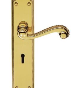 Carlisle Brass DL271 Chesham Lever On Backplate - Lock 57mm C/C Polished Brass