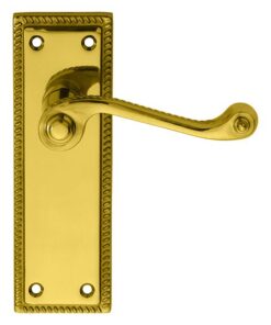 Carlisle Brass FG1S Georgian Lever On Backplate - Latch Sweedor Plate Polished Brass