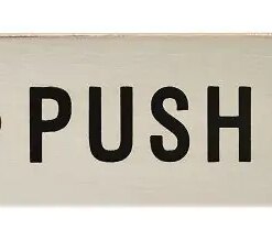 Pull Symbol 30 x 75mm Satin Stainless Steel