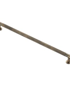 Fingertip Knurled Pull Handle - 320mm - Antique Brass