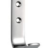 EUROSPEC HCH1012 FLAT STAINLESS STEEL COAT HOOK - SATIN