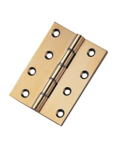 Carlisle Brass HDSW2 Hinge - Double Steel Washered Brass Butt C/W No 8 Eb Screws Polished/Lacquered