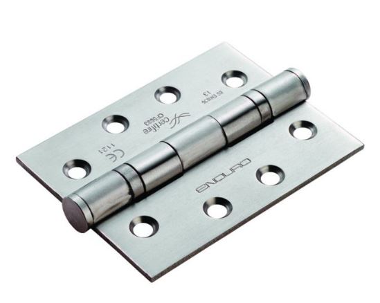 Eurospec HIN1433P/13SSS/3P Eurospec 102 X 76 X 3mm Ball Bearing Hinge - Grade 13 Satin Stainless Steel