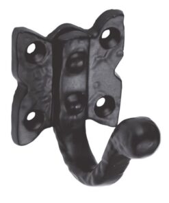 Ludlow Foundries LF5527 Single Wardrobe Hook Black Antique