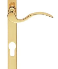 Narrow Plate - Scroll Lever Furniture (70mm C/C) Finish Polished Brass