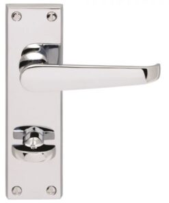 Carlisle Brass M30WCCP Victorian Lever On Backplate - Bathroom 57mm C/C Polished Chrome