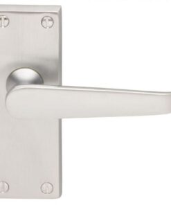 Carlisle Brass M31SC Victorian Lever On Backplate - Latch Satin Chrome