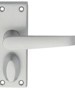 Carlisle Brass M31WCSC Victorian Lever On Backplate - Privacy Satin Chrome