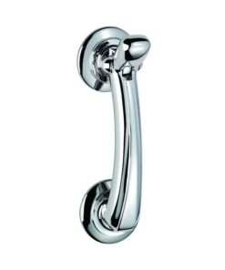 CARLISLE BRASS DOOR KNOCKER ON ROSE M43CP