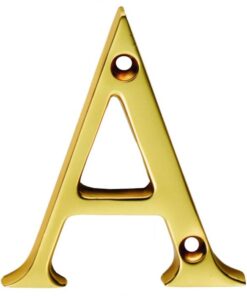 Carlisle Brass NA Letter Face Fix (A) Polished Brass
