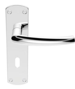 SZC021CP Serozzetta Dos Lever On Backplate - Lock 57mm C/C Polished Chrome