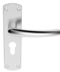 SZC021YCP Serozzetta Dos Lever On Backplate - Lock Euro Profile 47.5mm C/C Polished Chrome