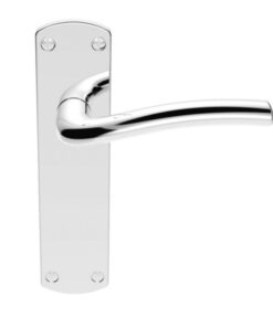 SZC042CP Serozzetta Cuatro Lever On Backplate - Latch Polished Chrome