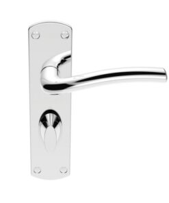 SZC043CP Serozzetta Cuatro Lever On Backplate - Bathroom 57mm C/C Polished Chrome