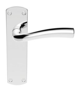 SZC052CP Serozzetta Cinco Lever On Backplate - Latch Polished Chrome