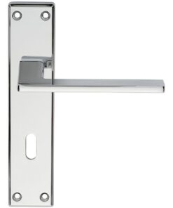 SZM034CP Serozzetta Zone Lever On Backplate - Lock 57mm C/C Polished Chrome