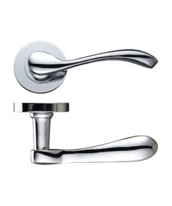 Savona Polished Chrome Door Handles (sold in pairs)