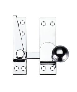 Quadrant Arm Sash Fastener, Polished Chrome