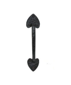 Door Pull Handle - 200mm - Black Antique Cast Iron