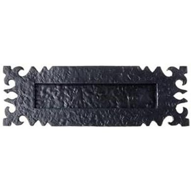 Letter Plate – 230mm – Black Antique Cast Iron