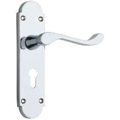 Internal Scroll Door Handles – 168x40mm – Polished Chrome Finish