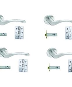 Internal Door Handle (Door Kit) - 130x73mm -  Satin Stainless Steel