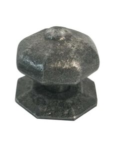 Oct Centre Door Knob – 63mm - Black Antique Finish