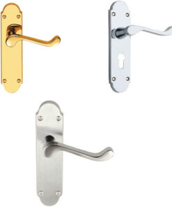 Internal Scroll Door Handles – 168x40mm – Polished Chrome Finish