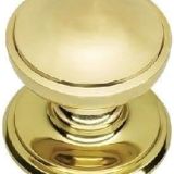 Centre Door Knobs - 125mm - Polished Brass Finish