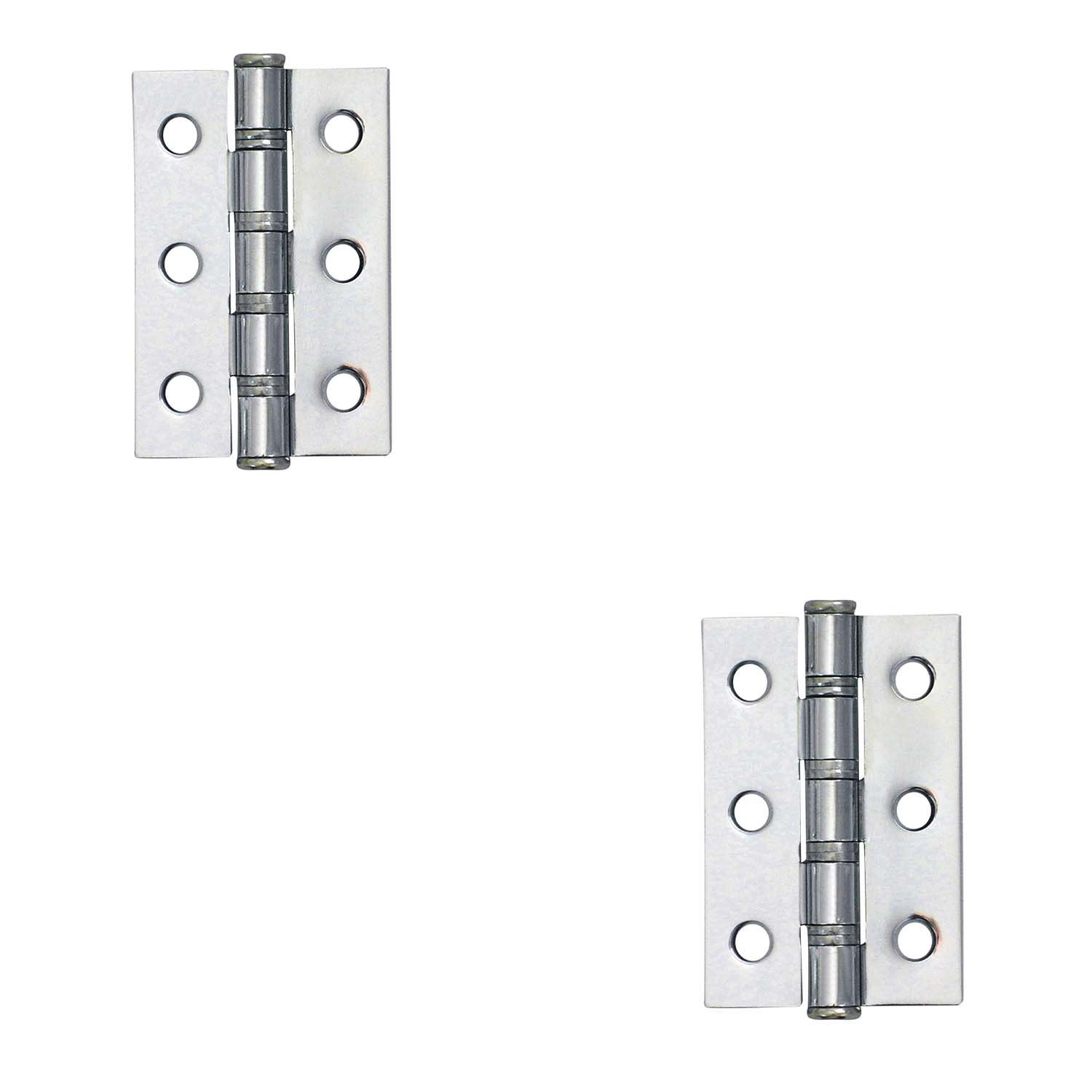 Ball Bearing Door Hinges – 72x50x2 – Polished Nickel