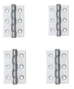 Ball Bearing Door Hinges - 72x50x2 - Polished Nickel