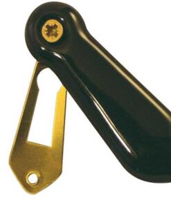 Frelan Hardware Porcelain Covered Standard Profile Escutcheons, Plain Black