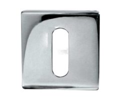 Frelan Hardware Standard Profile Square Escutcheon (52mm x 52mm x 7mm), Polished Stainless Steel