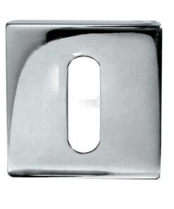 Frelan Hardware Standard Profile Square Escutcheon (52mm x 52mm x 7mm), Polished Stainless Steel