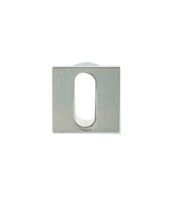 Frelan Hardware Minimal Square Standard Profile Escutcheon (25mm x 25mm), Polished Chrome