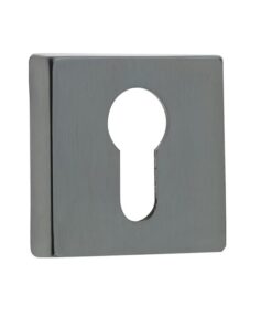 Frelan Hardware Euro Profile Square Escutcheon, Dark Bronze