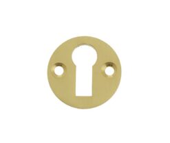 Frelan Hardware Standard Profile Round Escutcheon, Satin Brass
