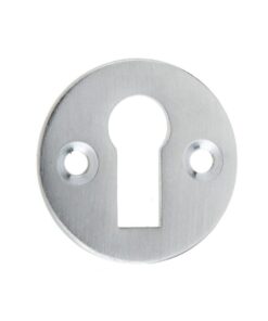 Frelan Hardware Standard Profile Round Escutcheon, Satin Chrome