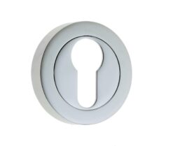 Frelan Hardware Euro Profile Escutcheon, Polished Chrome