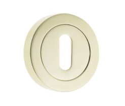 Frelan Hardware Standard Profile Escutcheon, PVD Stainless Brass