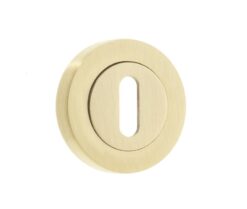 Frelan Hardware Standard Profile Escutcheon, Satin Brass