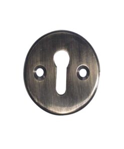 Frelan Hardware Standard Profile Escutcheon (40mm Diameter), Antique Brass